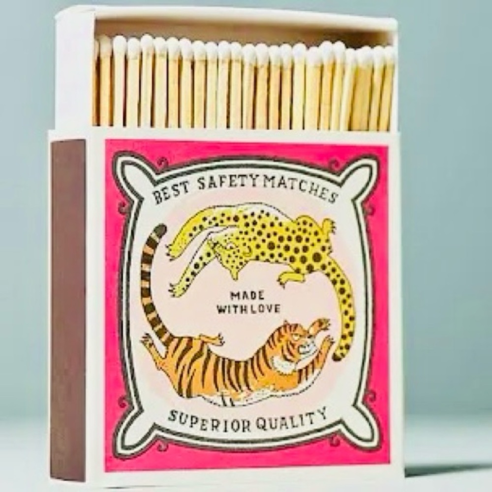 NWT! Anthropologie Archivist Best Safety Matches 🐆🐅💕